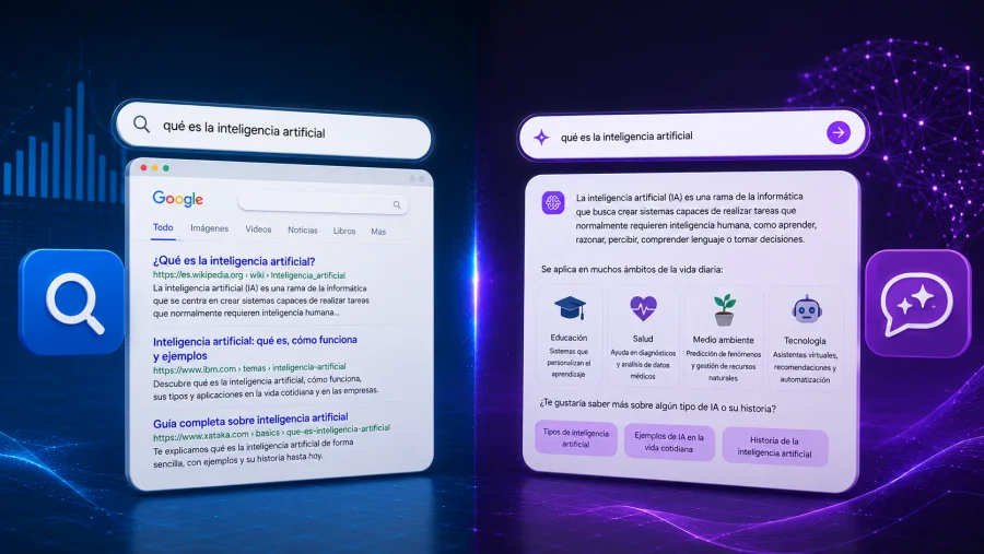 SEO vs GEO: cómo cambian las búsquedas con inteligencia artificial